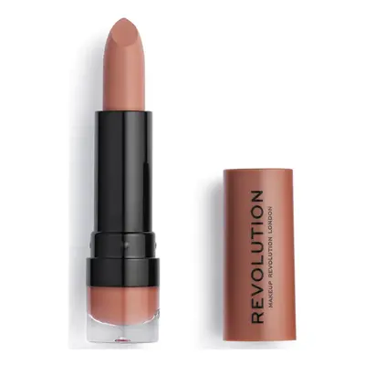 Makeup Revolution Matte Lipstick - 110 Chauffeur Hnědá