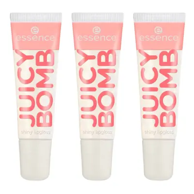 Essence Set of 3 Juicy Bomb Shiny Lip Glosses - 101 Lovely Litc Šedá