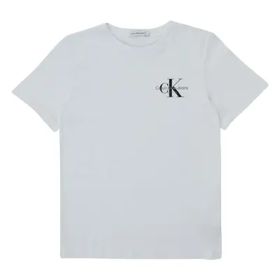 Calvin Klein Jeans CHEST MONOGRAM TOP Bílá