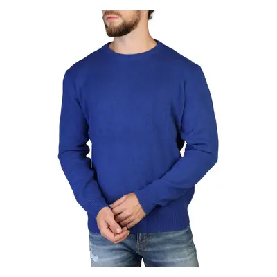 100% Cashmere - c-neck-m Modrá