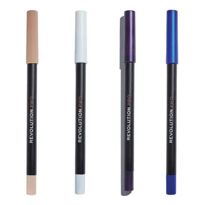 Makeup Revolution Set of 4 Supreme Pigment Gel Eyeliners - Nude Ivory/ Wh