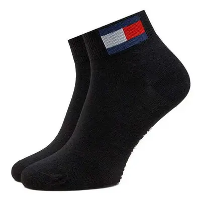 Tommy Hilfiger Quarter Two Pack Flag Socks Black Černá