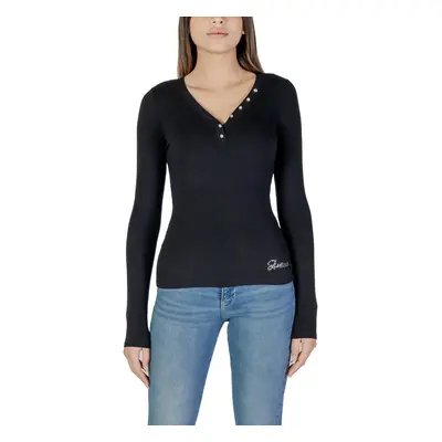 Guess LS KYLA RIB HENLEY W4BP51 KBCO2 Černá