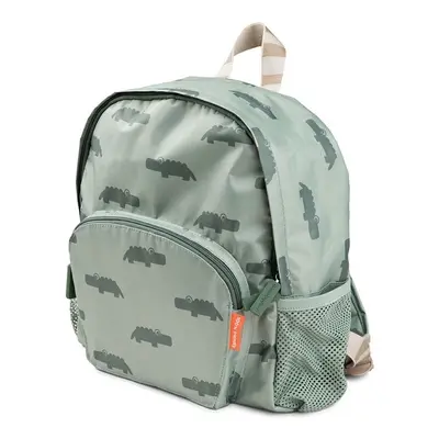 Done By Deer Croco Kid Backpack - Green Zelená