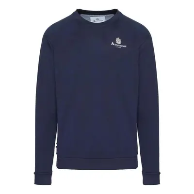 Aquascutum ACTIVE SMALL LOGO CREWNECK AA_B004_SW001 Modrá