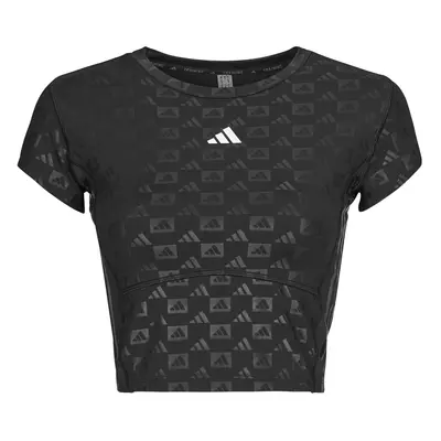 adidas Hyperglam Training Emboss T-Shirt Černá