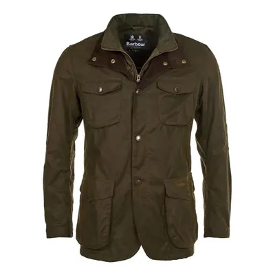 Barbour Ogston Waxed Cotton Jacket - Olive Zelená