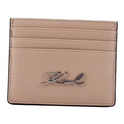 Karl Lagerfeld SIGNATURE CARDHOLDER Béžová