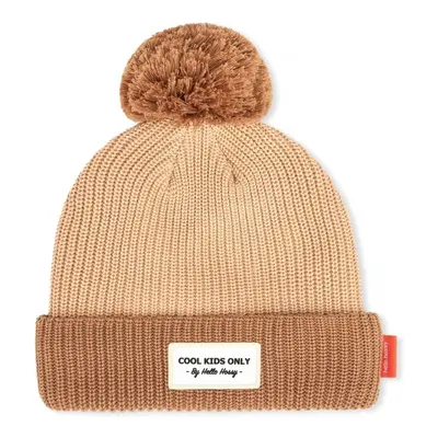 Hello Hossy Color Block Dads Beanie - Coffee Hnědá