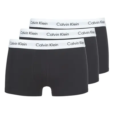 Calvin Klein Jeans COTTON STRECH LOW RISE TRUNK X 3 Černá