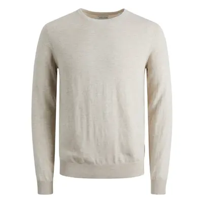 Jack & Jones JJEEMIL KNIT CREW NECK NOOS 12208364 Béžová