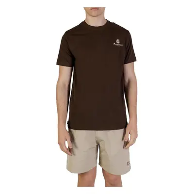 Aquascutum ACTIVE SMALL LOGO T-SHIRT AA_B004_TS001 Hnědá