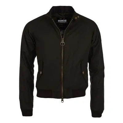 Barbour INTERNATIONAL Steve McQueen Merchant Wax Jacket - Black Černá