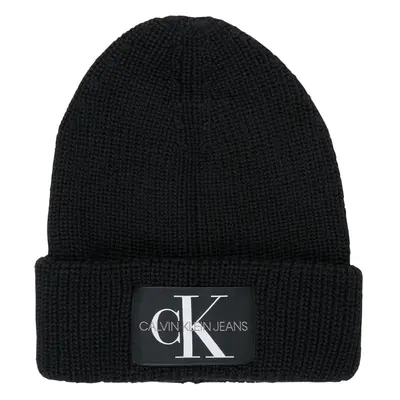 Calvin Klein Jeans MONOGRAM BEANIE WL Černá