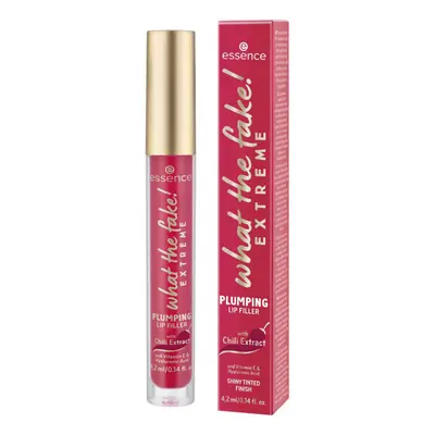 Essence Extreme Plumping Lip Gloss What The Fake! - 01 Chili Červená