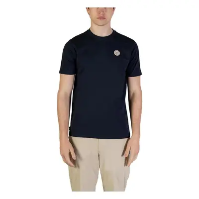 Aquascutum ACTIVE CIRCLE PATCH T-SHIRT AA_B004_TS012 Modrá