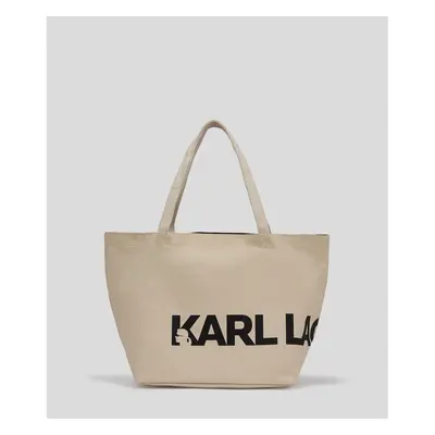 Karl Lagerfeld ESSENTIAL BIG LOGO SHOPPER Béžová