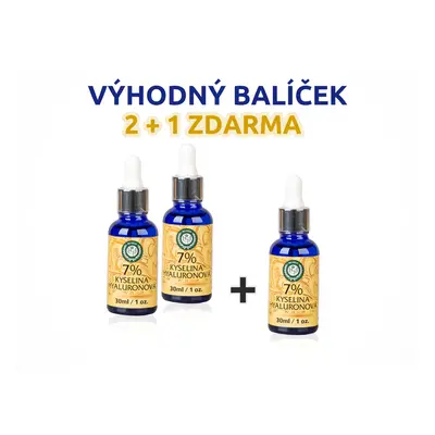 Bio-Detox Kyselina Hyaluronová 7% Akce 2 + 1 ZDARMA