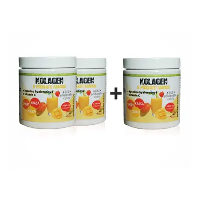 Bio-Detox Kolagen s příchutí MANGO 2 + 1 ZDARMA