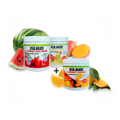 Bio-Detox Kolageny s příchutí VODNÍ MELOUN, MANGO + POMERANČ ZDARMA