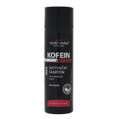 VIVACO Kofeinový šampon s keratinem pro muže VIVAPHARM 200ml