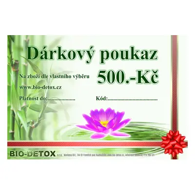 Bio-Detox Dárkový poukaz za 500,-Kč