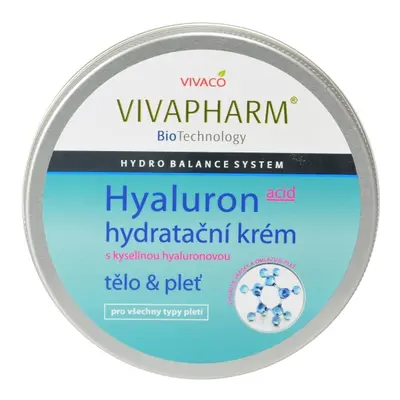 VIVAPHARM Intenzivní hydratační krém s kyselinou hyaluronovou 200ml