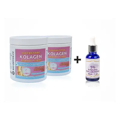 Bio-Detox Kolagen Beauty Elixír 2 + 1 kys.hyaluronová 5% ZDARMA