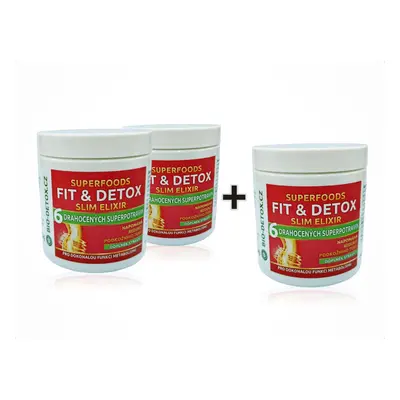 Bio-Detox FIT&DETOX zeštíhlující elixír 2 +1 zdarma