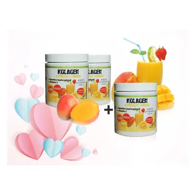 Bio-Detox Kolagen s příchutí MANGO 2 + 1 ZDARMA