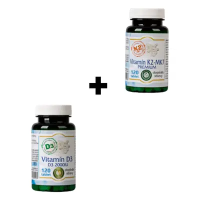 Bio-Detox Zvýhodněný balíček Vitamínů K2 + D3 120tbl