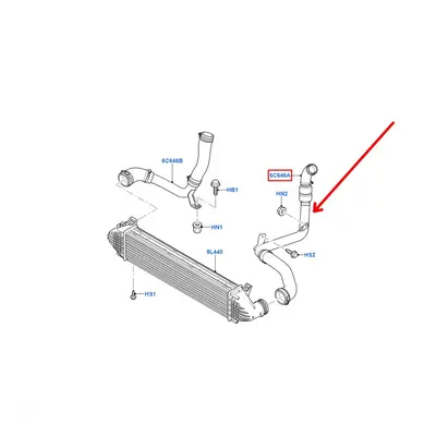 Hadice pro INTERCOOLER Ford