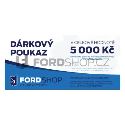 Dárkový poukaz v hodnotě 5 000 Kč