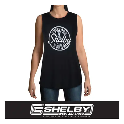 Tričko Shelby Ladies Built for Speed relaxed black tank