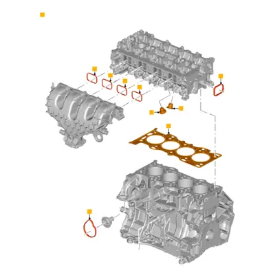 Těsnění válců Ford Mondeo, S-MAX, Galaxy