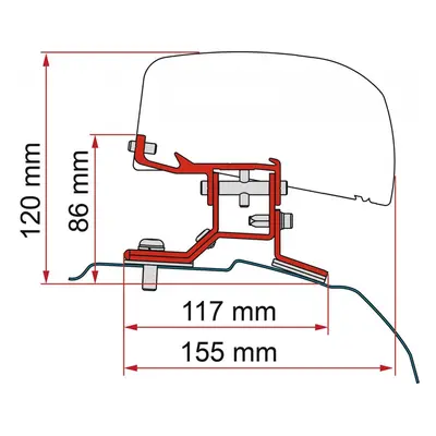 Fiamma KIT FORD CUSTOM L1 - DB