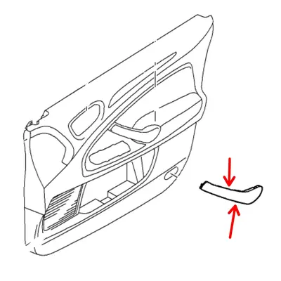 Levostranný kryt opěrky Ford Mondeo (chrom)