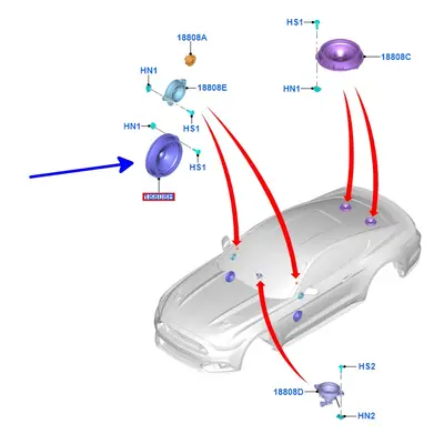 Reproduktor Ford Mustang