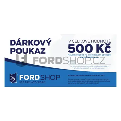 Dárkový poukaz v hodnotě 500 Kč