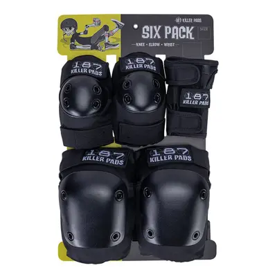 187 Killer Pads - Black Six Pack - Sada chráničů pro dospělé