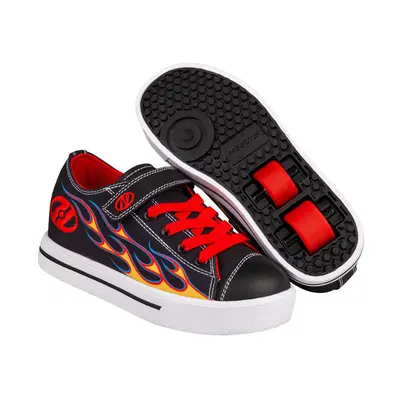 Heelys - Snazzy X2 - Black/Yellow/Red Flame - koloboty