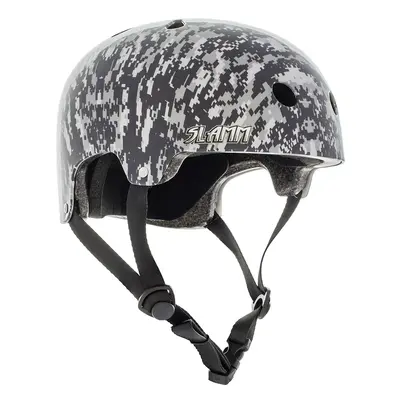 Slamm - Logo Helmet Grey Camo - helma + samolepky