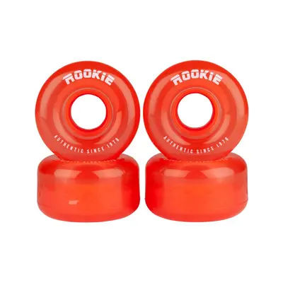 Rookie - Quad Wheel Disco 58mm/80a - Clear red (sada 4 koleček)