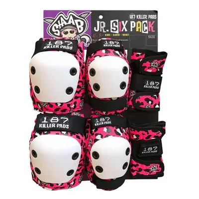 187 Killer Pads - Junior Six Pack - Pink - Dětská sada chráničů