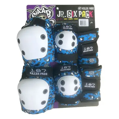 187 Killer Pads - Junior Six Pack - Blue - Dětská sada chráničů