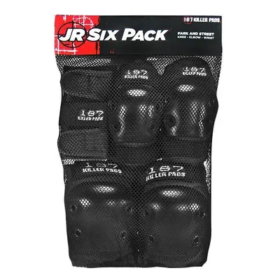 187 Killer Pads - Junior Six Pack - Black - Dětská sada chráničů