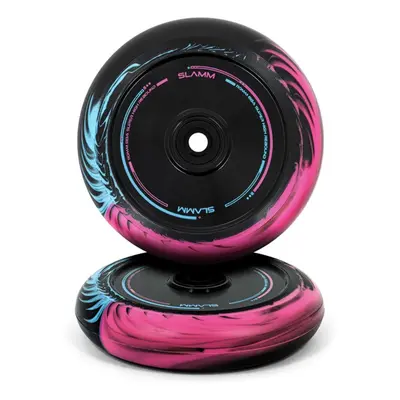 Slamm - Swirl Hollow Core Wheels - 110 mm - Black/Blue/Pink - kolečka 2ks