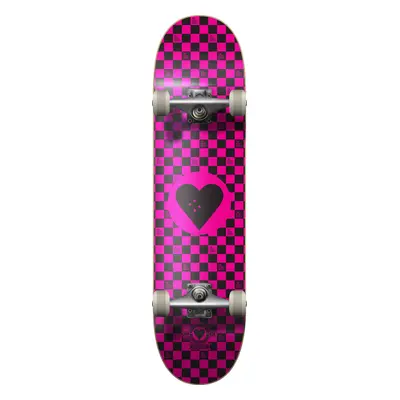 Heart Supply - Round Logo 7.75" Pink/Black - skateboard