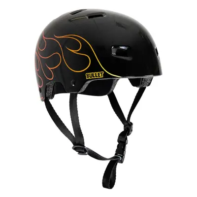 Bullet - Graphic Helmet T35 Flame Gloss Black - helma