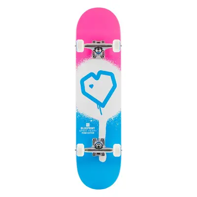 Blueprint - Spray Heart V2 7,75" Blue/White/Pink - skateboard